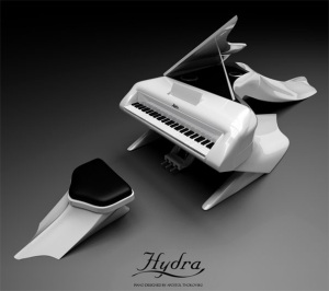 Hydra el piano inspirado en Lady Gaga Perspectiva